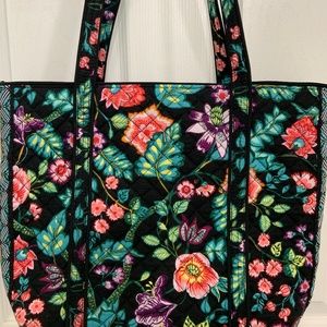 Vera Bradley Iconic Small Tote Vines Floral